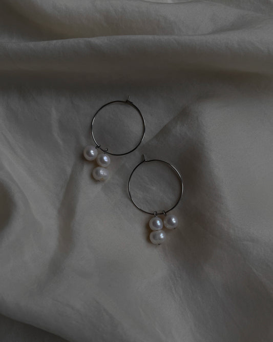 Pearl Trio Hoops